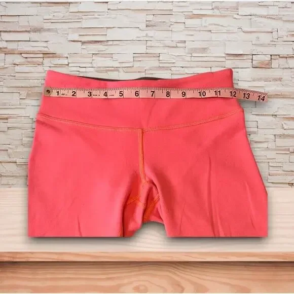 Lululemon Wunder Under Leggings Bright Coral Size 4 EUC - Picture 5 of 5